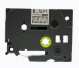 Brother TZe-115 6mm (0.25 Inch), Length of 8M, White on Clear Compatible Label Tape
