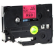 Brother TZe-421 P-Touch Label Tape, 9mm (0.375 Inch), Length of 8M, Black on Red, Compatible