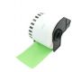 Brother DK2205 Green Continuous Wide Paper Label  2.4 in x 100 ft. ( 62mm x 30.4m ), Compatible