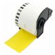 Brother DK2205 Yellow Continuous Wide Paper Label  2.4 in x 100 ft. ( 62mm x 30.4m ), Compatible