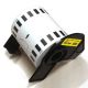 Brother DK-2606 Continuous Length Film Yellow Label Roll  2.4 in x 50 ft ( 62 mm x 15.2 m ) , Compatible