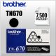 Brother TN670 OEM Black Laser Toner Cartridge