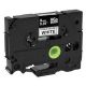 Brother HGe221 High Grade 9mm Black on White P-touch Label Tape Length of 8m Compatible