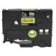 Brother HGeS621 High Grade 9mm Black on Yellow P-touch Label Tape Length of 8m Compatible