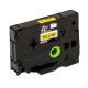 Brother HGe631 High Grade 12mm Black on White P-touch Label Tape Length of 8m Compatible