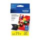 Brother LC71Y OEM Yellow Ink Cartridge