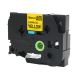 Brother TZe-FX641 18mm (0.75 Inch), Length of 8M, Black on Yellow Flexible Compatible Label Tape