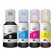 Epson T502 Black/Cyan/Magenta/Yellow Ink Bottles Combo for ET-2700, 3700, 4750, Compatible