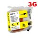 Brother LC103 Yellow Compatible Ink Cartridge High Yield 3rd Generation Chip