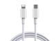 3ft iPhone 12 Charger Cable, USB Type-C to Lightning Fast Charging Cable_White