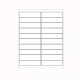 Laser Labels- White 4'x1 Inch 20 labels per sheet, Minimum Order Qty By 50, Qty Increment By 50