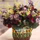 1 Bouquet Artificial Flower Silk rose Bouquet Home Decoration Gift (incarnadine and purple)
