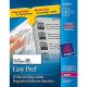 Avery 05262 Original White Address Labels for Laser Printers 1-1/3 Inch x 4 Inch, Pack of 350
