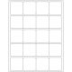 Laser Labels- White 2 Inch x 2 Inch 20 labels per sheet, Minimum Order Qty By 50, Qty Increment By 50