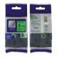 Brother TZe-711 P-touch Label Tape, 6mm (0.25 Inch), Length of 8M,Black on Green, Compatible