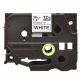 Brother TZe-FX261 36MM ( 1.4 Inch ), Length of 8M Black on White Flexible Compatible Label Tape