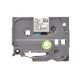 Brother TZe-M31 P-Touch Label Tape tzeM31 , 12mm Length of 8M, Black on Matt Clear, Compatible