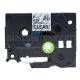Brother TZe-FX111 P-Touch Flexible Label Tape, 6mm (0.25 Inch), Length of 8M, Black on Clear, Compatible 