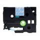 Brother TZe153 24mm, Length of 8M Blue On Clear P-Touch Label Tape, Compatible