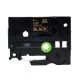 Brother TZe-324 9mm (0.375 Inch), Length of 8M, Gold on Black Compatible Label Tape
