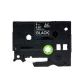 Brother TZe-325 9mm (0.375 Inch), Length of 8M, White on Black Compatible Label Tape