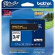Brother TZe-344 18mm (0.75 Inch), Length of 8M, Gold on Black Label Tape Original