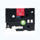 Brother TZe-455 24MM (1 Inch), Length of 8M, White on Red Compatible Label Tape