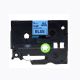 Brother TZe-521 9mm (0.375 Inch), Length of 8M, Black on Blue Compatible Label Tape