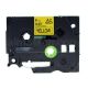 Brother TZe-611 P-touch Label Tape, 6mm (0.25 Inch), Length of 8M, Black on Yellow, Compatible