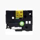 Brother TZe-FX651 24MM (1 Inch) , Length of 8M Black on Yellow Compatible Flexible Label Tape