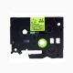 Brother TZe-C21 P-Touch Label Tape, 9mm (0.375 Inch),  Black on Fluorescent Yellow, Compatible