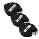 DYMO 91331 LetraTag Label Tape, 12mm (1/2 Inch) by 13' Black on White Plastic 3 Packs,  Compatible