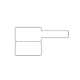 Cable Tag White Synthetic Thermal Label For M120 48mm x 50mm + 52mm 80 Labels/roll