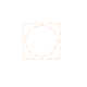 Round White Synthetic Thermal Label For M120 30mm x 30mm 200 Labels/roll